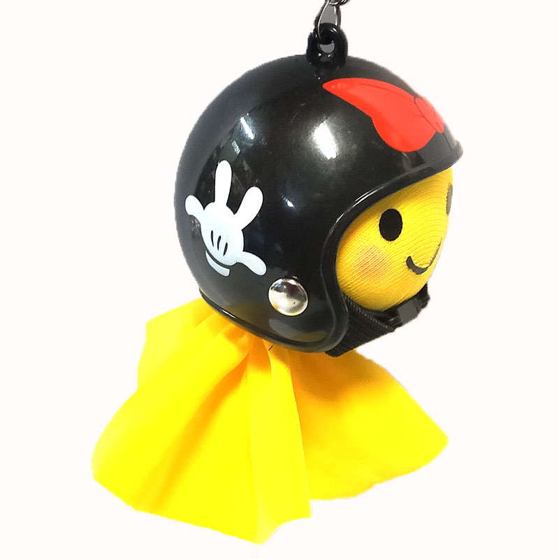 てるぼう＆ヘルメットキーホルダーセット 『リボン』 雨 梅雨 てるてる
