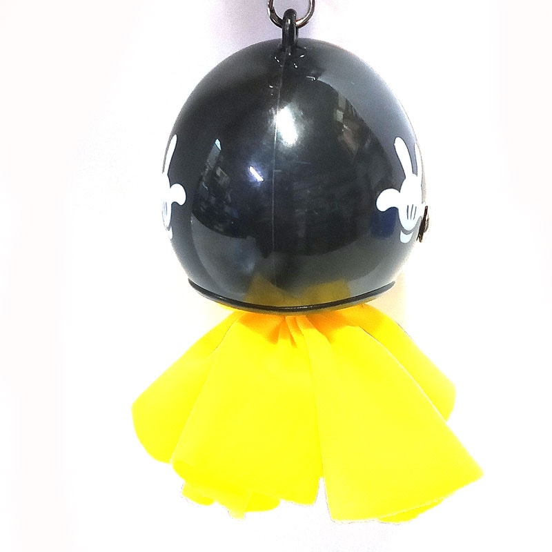 てるぼう＆ヘルメットキーホルダーセット 『リボン』 雨 梅雨 てるてる