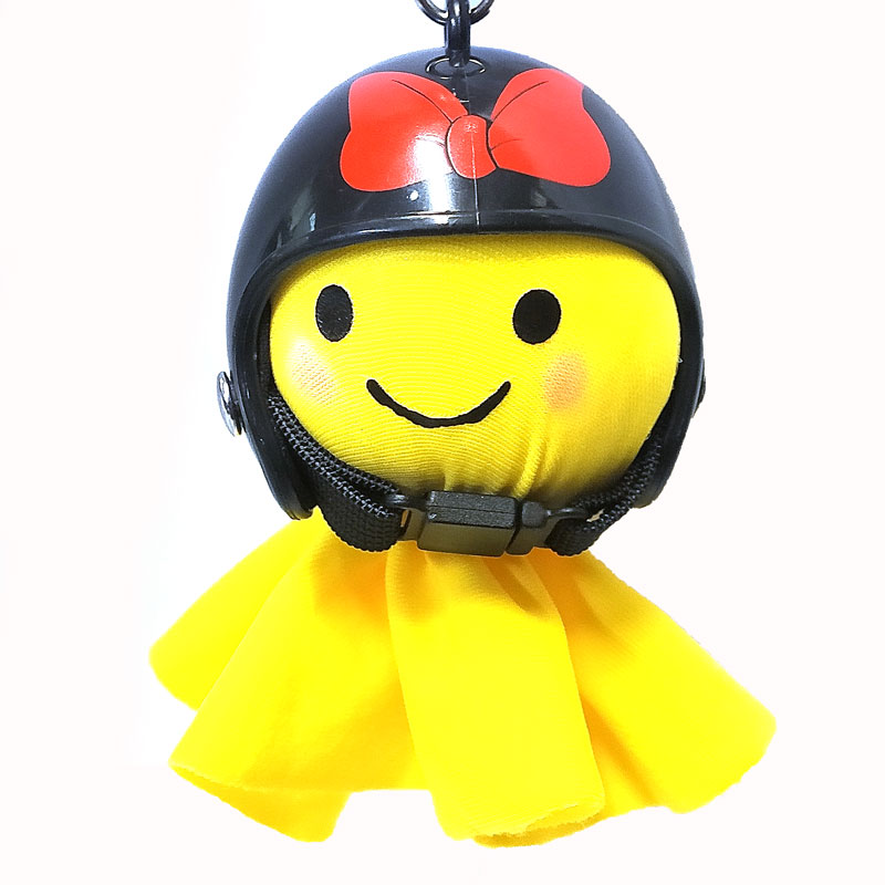 てるぼう＆ヘルメットキーホルダーセット 『リボン』 雨 梅雨 てるてる