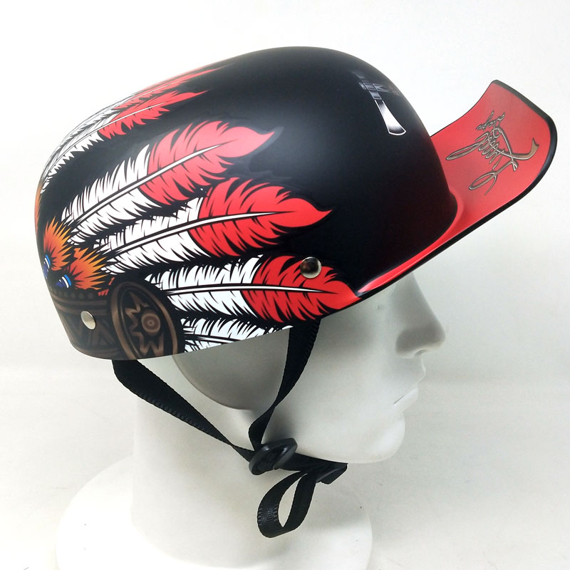 ベースボールキャップスタイル クラシックレトロヘルメット ハーフ