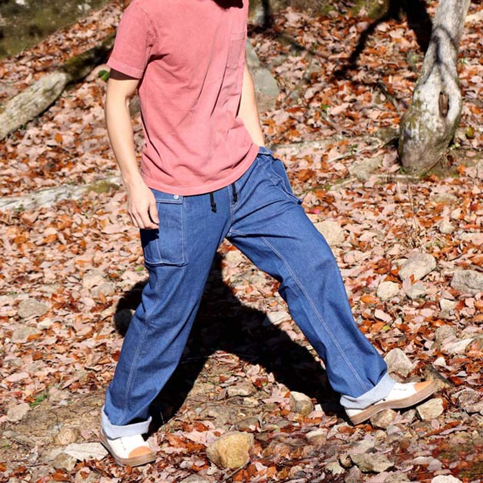 KOJIMA GENES児島ジーンズ　デニムパンツ　カーゴ　ブッシュ　インディゴ 楽天市場】児島ジーンズ 公式通販 デニム ＆ ヒッコリー カーゴ