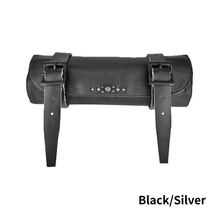 VIN&AGE TYPE VTB1 レザーツールロール ブラック/シルバー Vin＆Age LEATHER TOOL ROLL レザーツールロール スタッズあり (VTB1