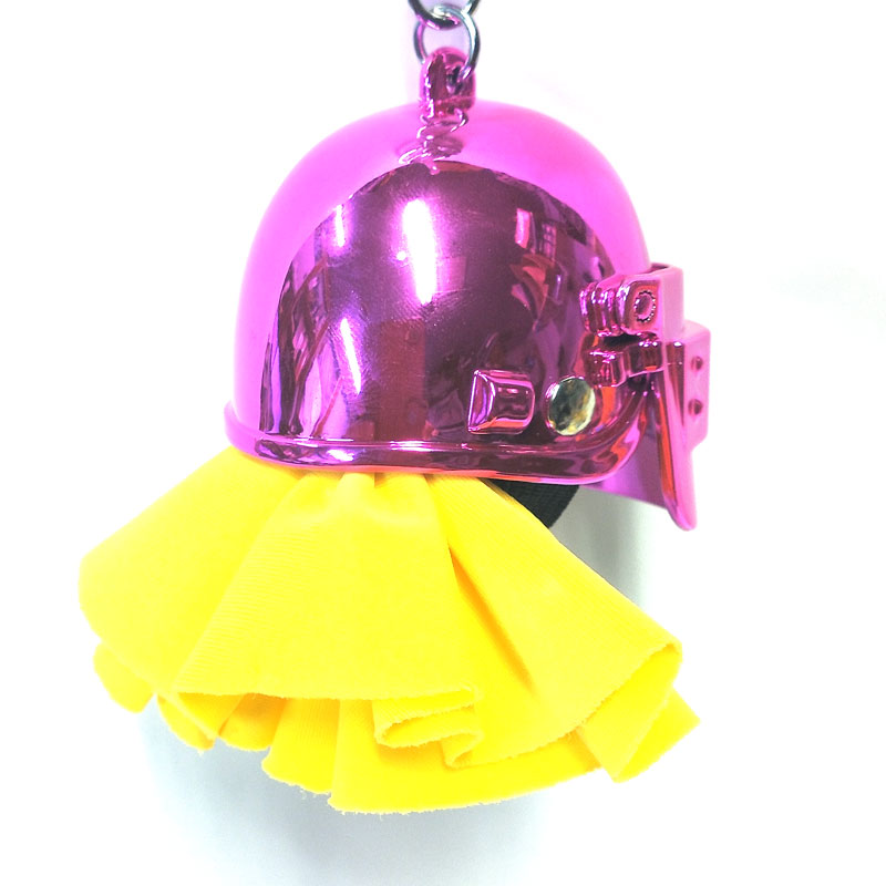 キャラクター型ストラップ 青と黄色 緑色キャラクター