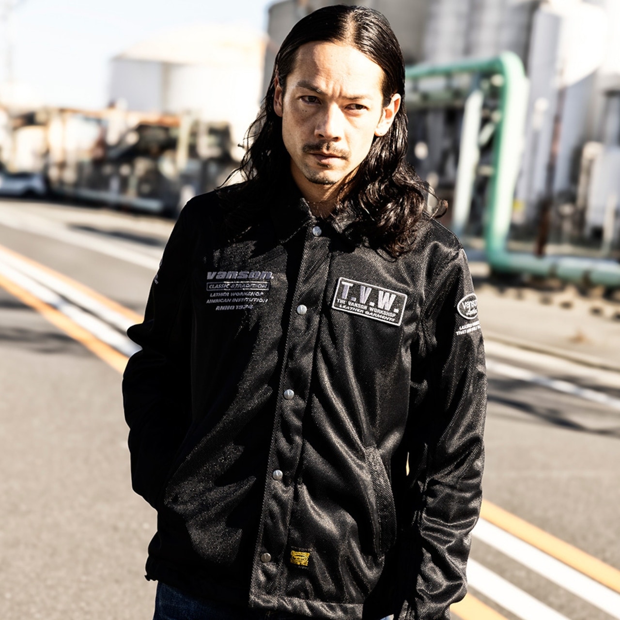 VANSON バンソン メッシュコーチジャケット（TVS2503S