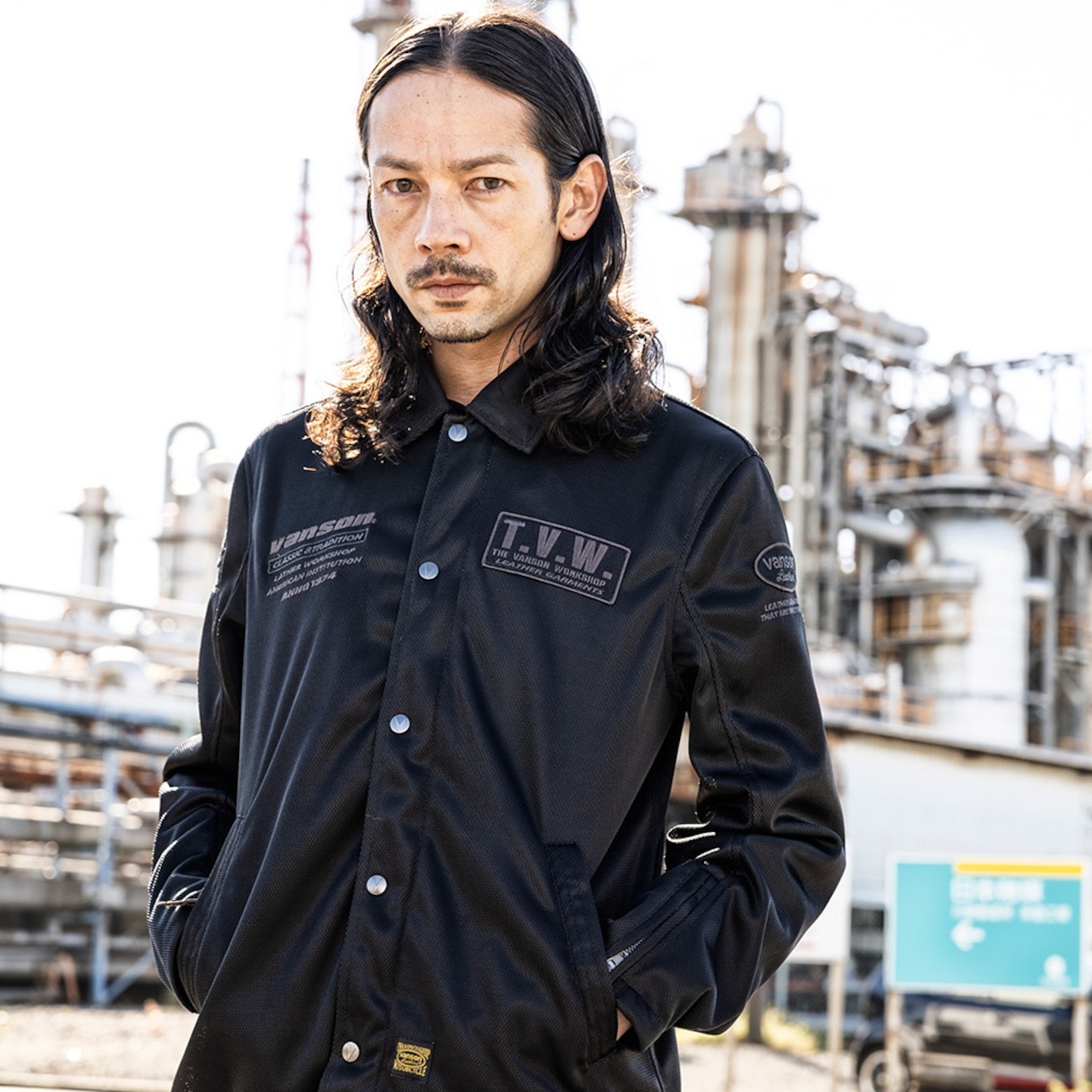 vanson メッシュコーチジャケット アイボリー　Mサイズ 楽天市場】コーチジャケット vans（バイクウェア・プロテクター
