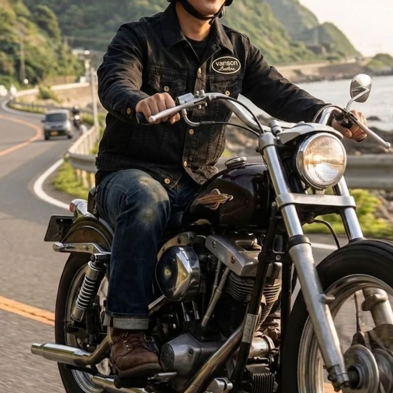 VANSON LEATHERS CUST TRACKER JACKET バンソン カスタムトラッカー
