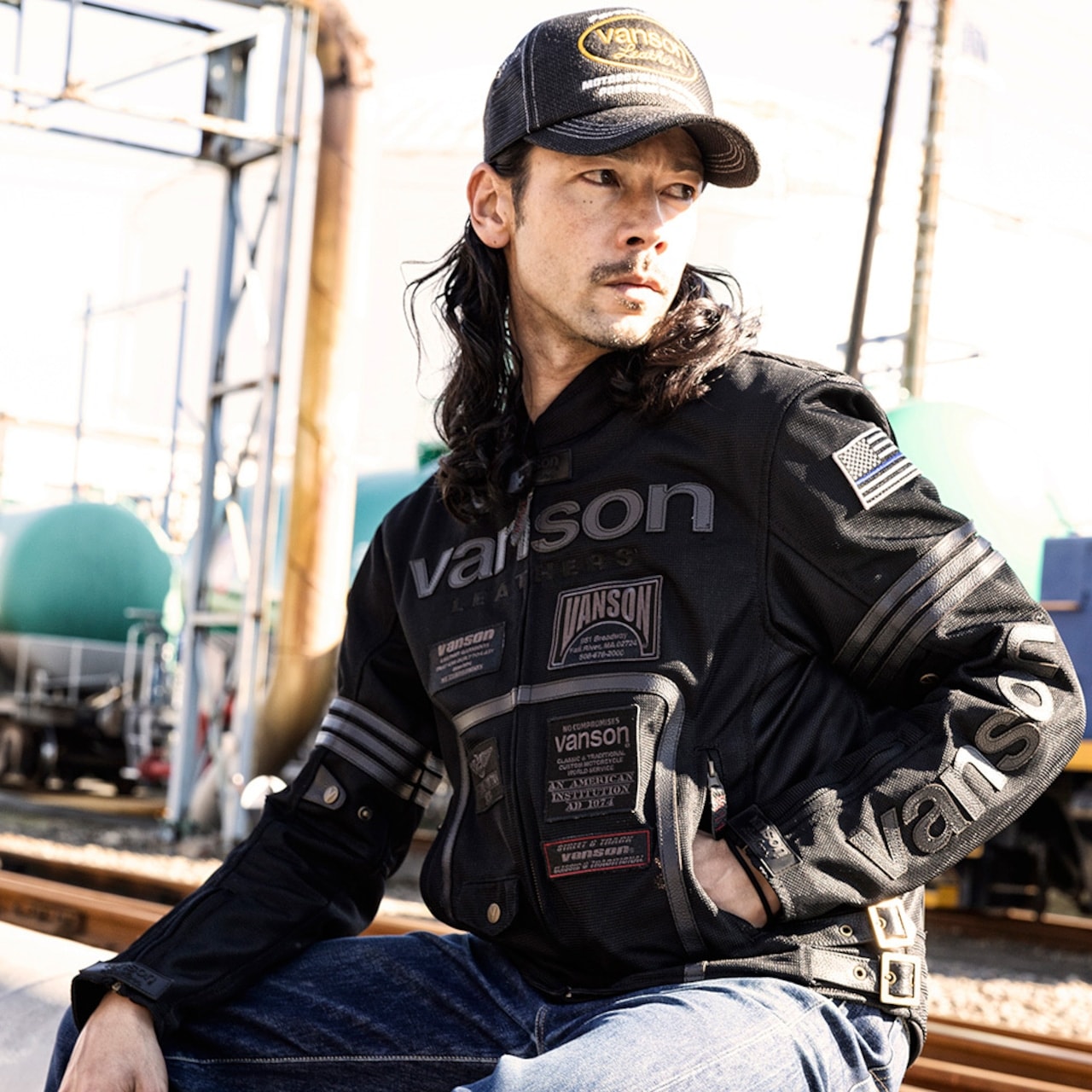 Vanson バンソン メッシュライダースジャケット VANSON バンソン メッシュライダースジャケット(VS25105S