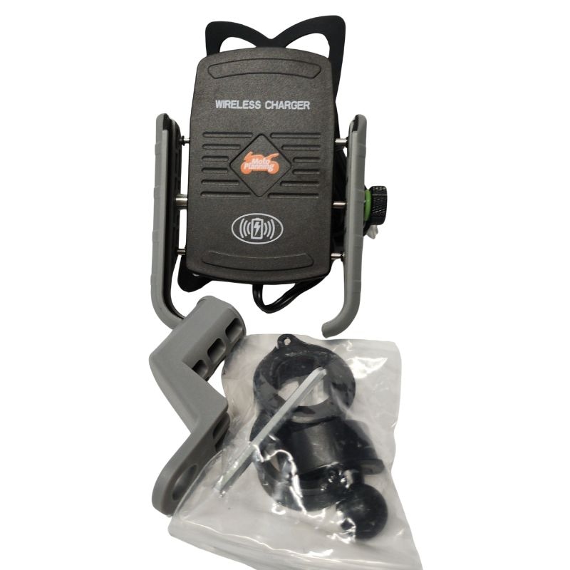 モトプランニング ワイヤレス 充電スマホホルダー｜振動軽減 防水