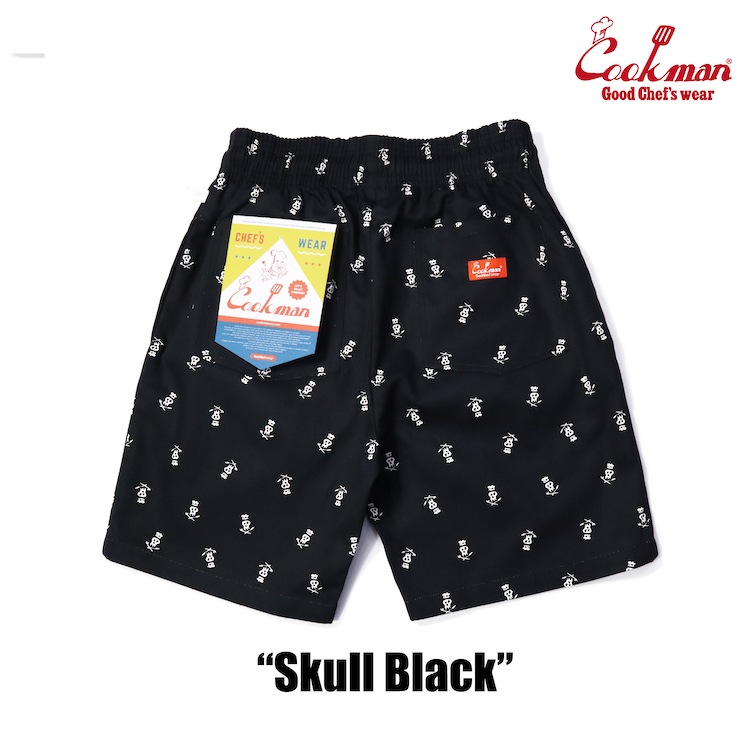 COOKMAN/クックマン ショートシェフパンツ Chef Pants Short Skull