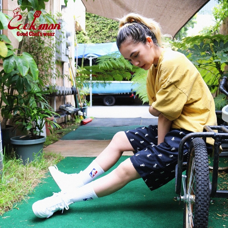 COOKMAN/クックマン ショートシェフパンツ Chef Pants Short Skull