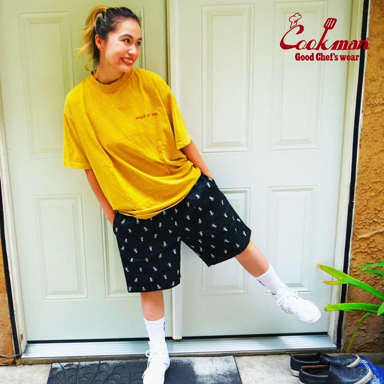 LGB SKULL ホットパンツ COOKMAN/クックマン ショートシェフパンツ Chef Pants Short Skull