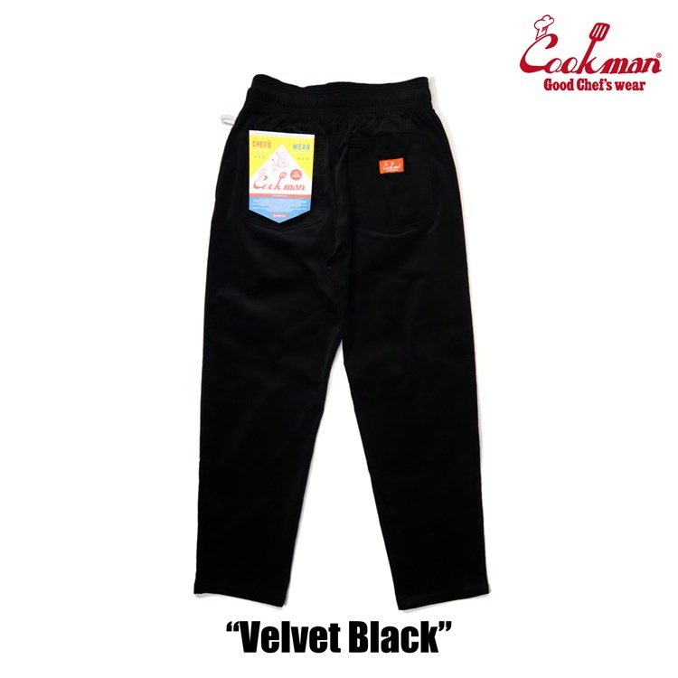 クックマン　シェフパンツ COOKMAN/クックマン シェフパンツ Chef Pants Velvet Black