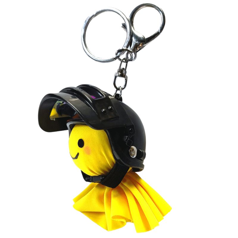 てるぼう＆甲冑ヘルメットキーホルダーセット 『ブラック』 雨 梅雨