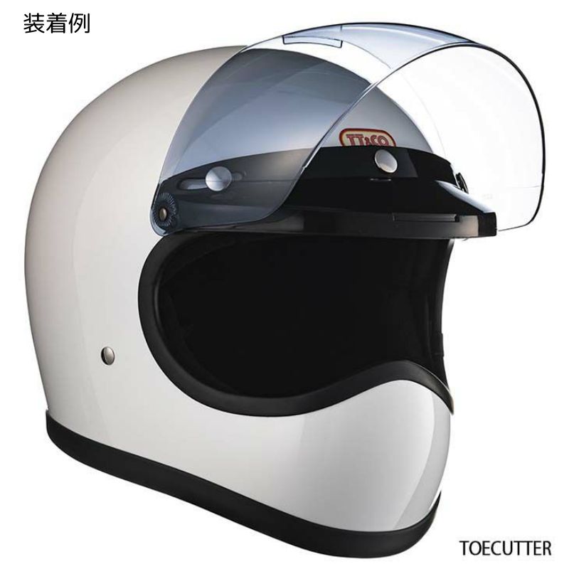 TT&CO.】FLIP UP SHIELD CLEAR フリップアップシールド ライトスモーク