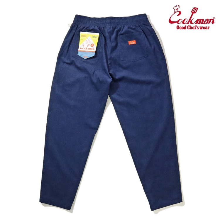 COOKMAN/クックマン Chef Pants Corduroy Navy Plus Size シェフパンツ