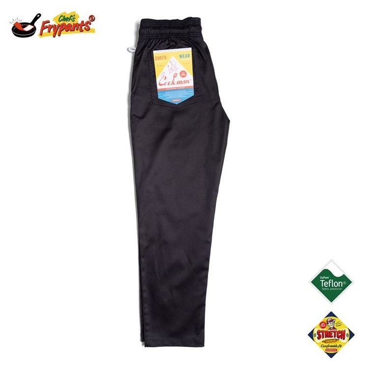 COOKMAN/クックマン Chef's Frypants Black シェフパンツ フライパンツ