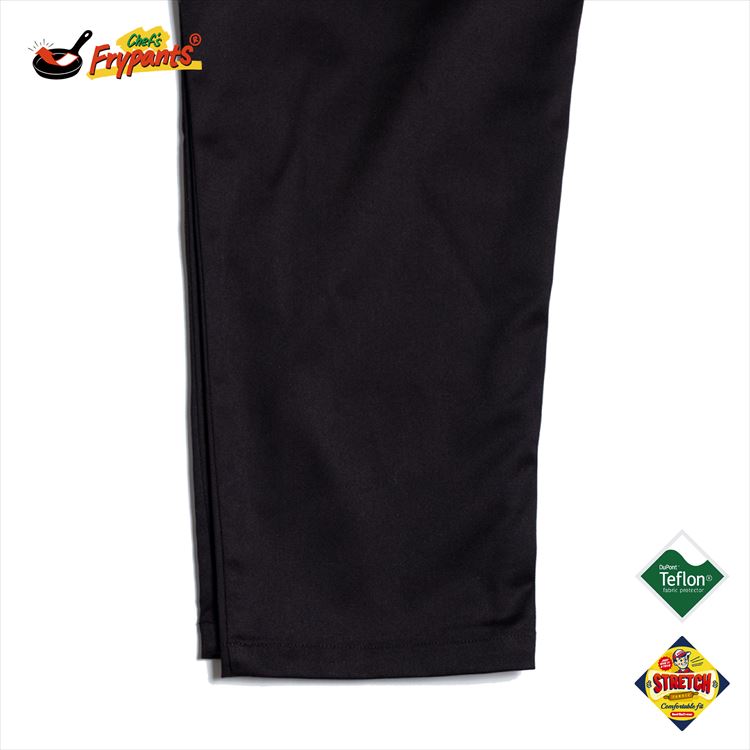 COOKMAN Chef Frypants Black クックマン シェフパンツ フライパンツ テフロン加工 防水 ブラック COOKMAN/クックマン Chef's Frypants Black シェフパンツ フライパンツ