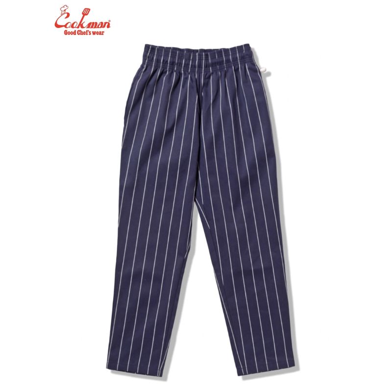 COOKMAN/クックマン Chef Pants シェフパンツ「Pencil Stripe Navy