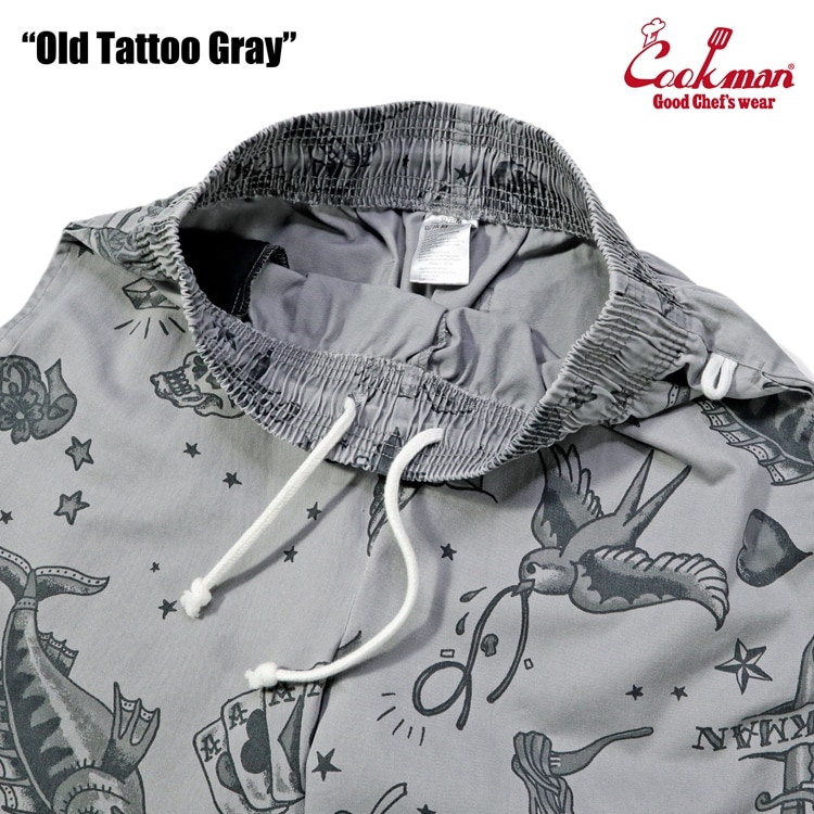 COOKMAN/クックマン Chef Pants Short シェフパンツ「Old Tattoo