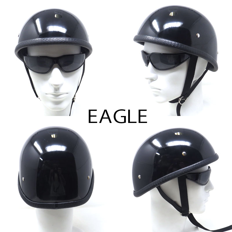 MOTOBLUEZ 装飾用ハーフヘルメット（イーグル）｜半ヘル｜EAGLE