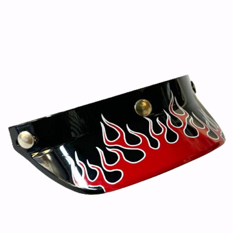 HELMET VISOR ヘルメット バイザー ｜レッド フレイム｜ 3点