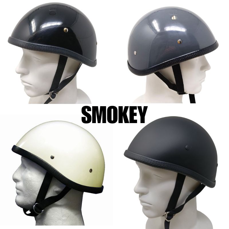 MOTOBLUEZ 装飾用ハーフヘルメット（スモーキー）｜半ヘル｜SMOKEY