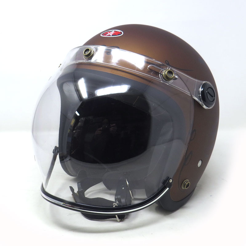 長期保管品処分】OGK ジェットヘルメット スピンドル➕バブル 長期保管品処分】OGK ジェットヘルメット スピンドル➕バブル