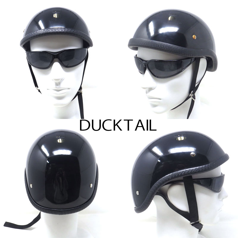 MOTOBLUEZ 装飾用ハーフヘルメット（ダックテール）｜半ヘル｜DUCKTAIL