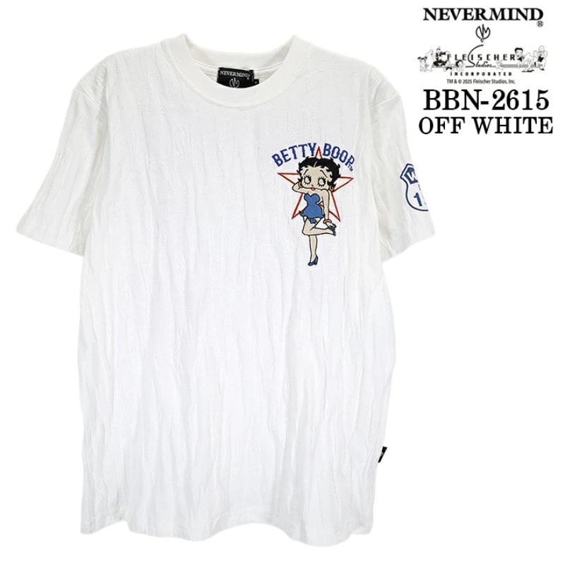 BETTY BOOP × NEVERMIND ベティブープ ネバーマインド TEE JACQUARD S