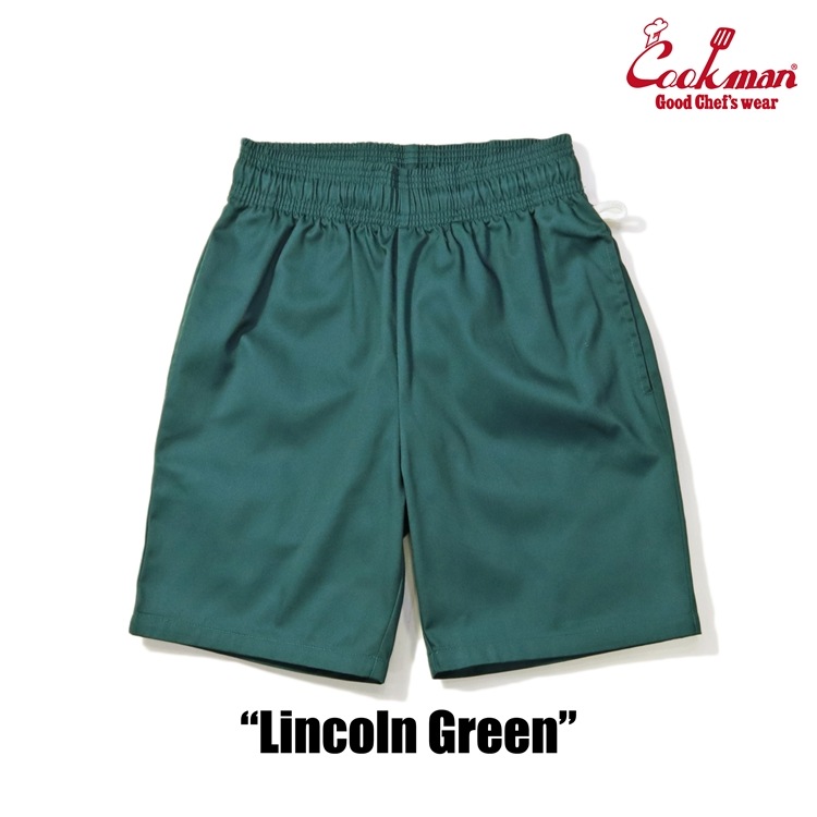 COOKMAN/クックマン Chef Pants Short シェフパンツ「Lincoln Green
