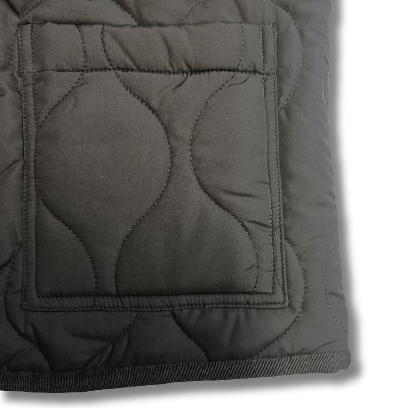 VANSON バンソン キルティングベスト QUILTING VEST ブラック｜4サイズ