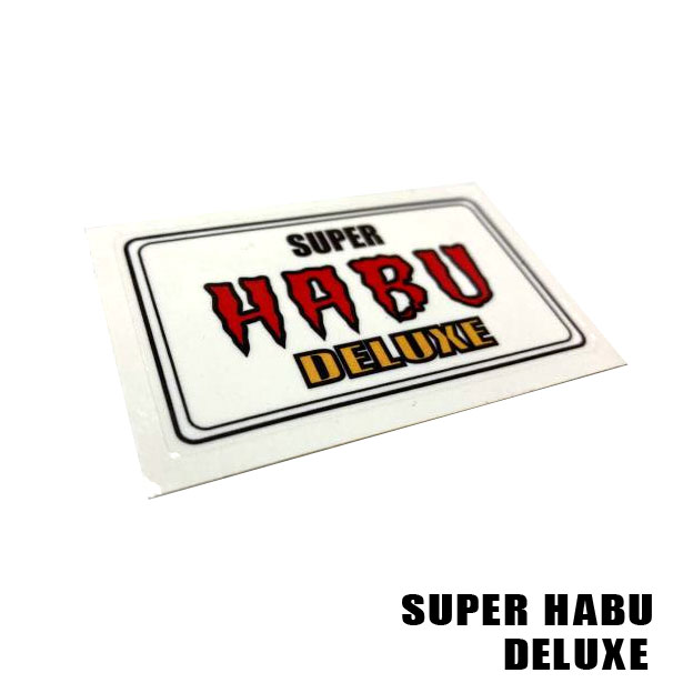 MMC POWER RED 『SUPER HABU』オリジナルステッカー｜モトブルーズ