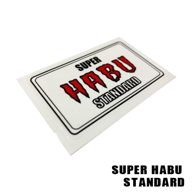 MMC POWER RED 『SUPER HABU』オリジナルステッカー｜モトブルーズ