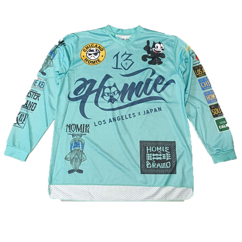 HOMIEKEI ホーミーケイ ラッシュガード ティファニーブルー