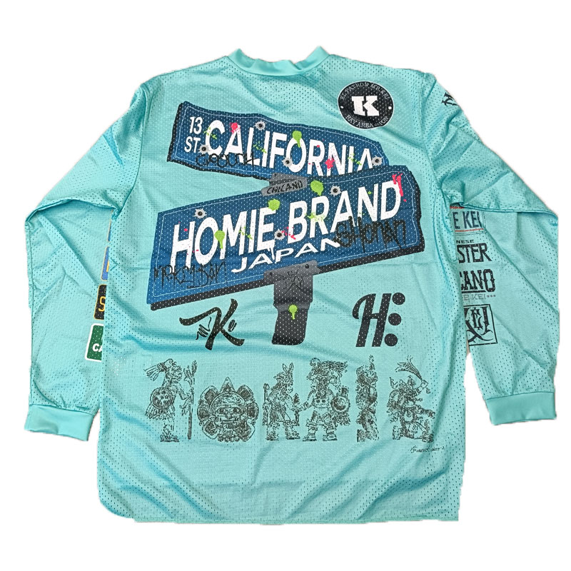 HOMIEKEI ホーミーケイ ラッシュガード ティファニーブルー