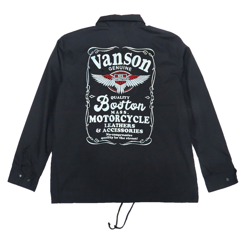 VANSON バンソン コーチジャケット｜S～XLサイズ｜ポリコットン