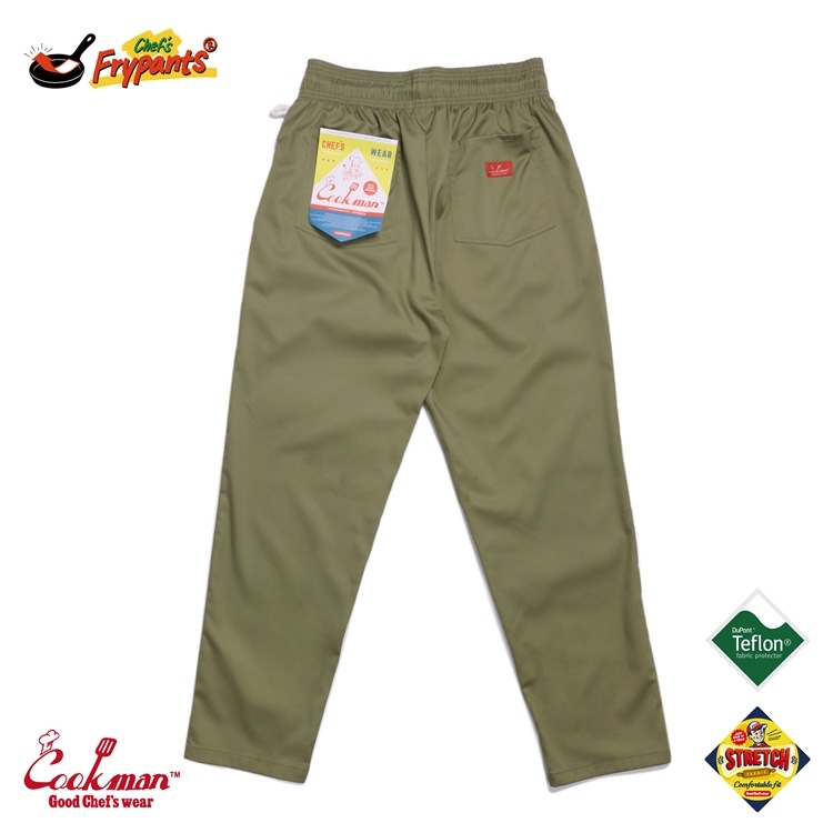 COOKMAN/クックマン Chef's Frypants Khaki シェフパンツ フライパンツ