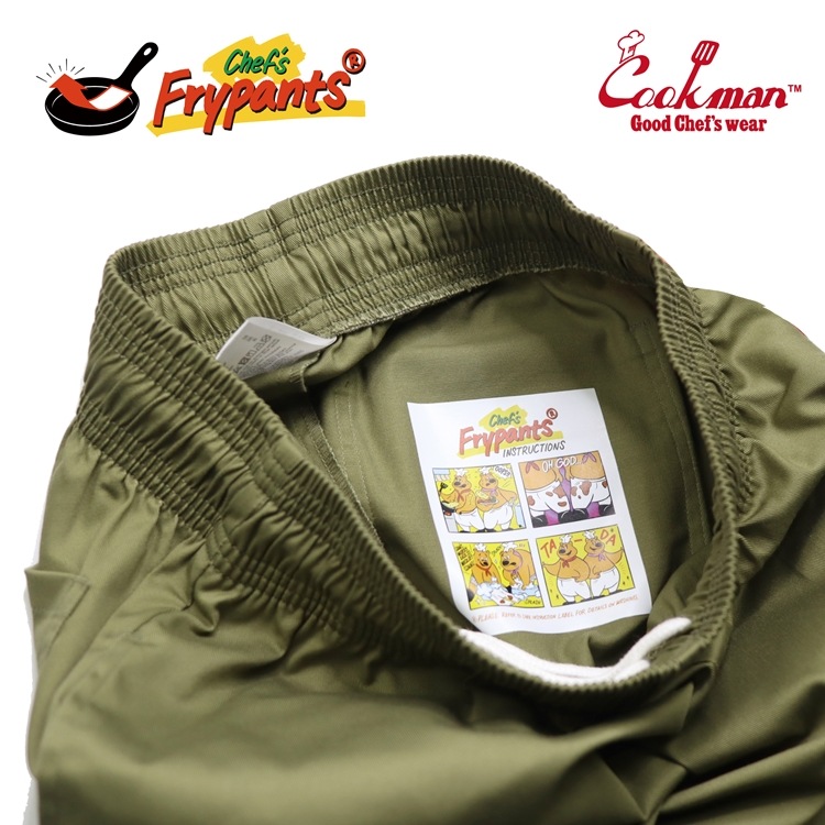 COOKMAN/クックマン Chef's Frypants Khaki シェフパンツ フライパンツ