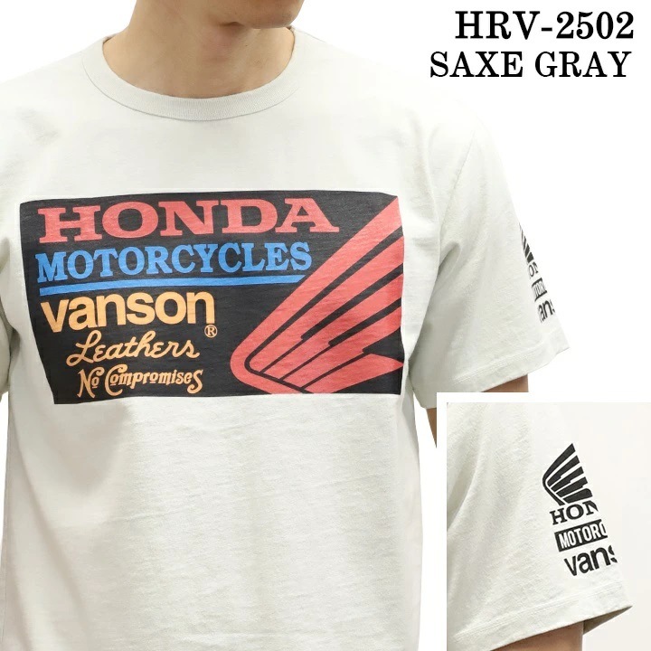 セール！48％オフ！】HONDA × VANSON ホンダ バンソン コラボ 天竺半袖