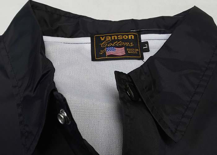VANSON バンソン ロゴ フライングスター コーチジャケット ウィンドウ