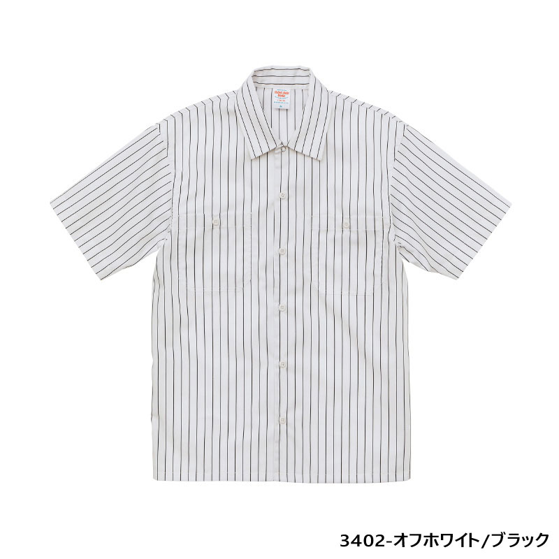 United Athle T/C ストライプ ワーク シャツ |3カラー| Style No