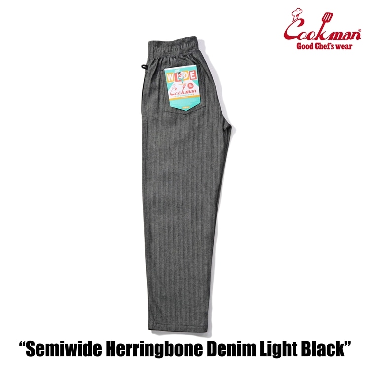 COOKMAN/クックマン Chef Pants Semiwide シェフパンツ「Herringbone