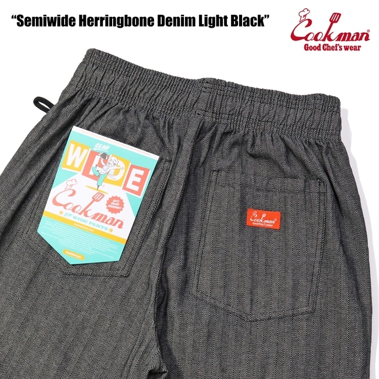 COOKMAN/クックマン Chef Pants Semiwide シェフパンツ「Herringbone