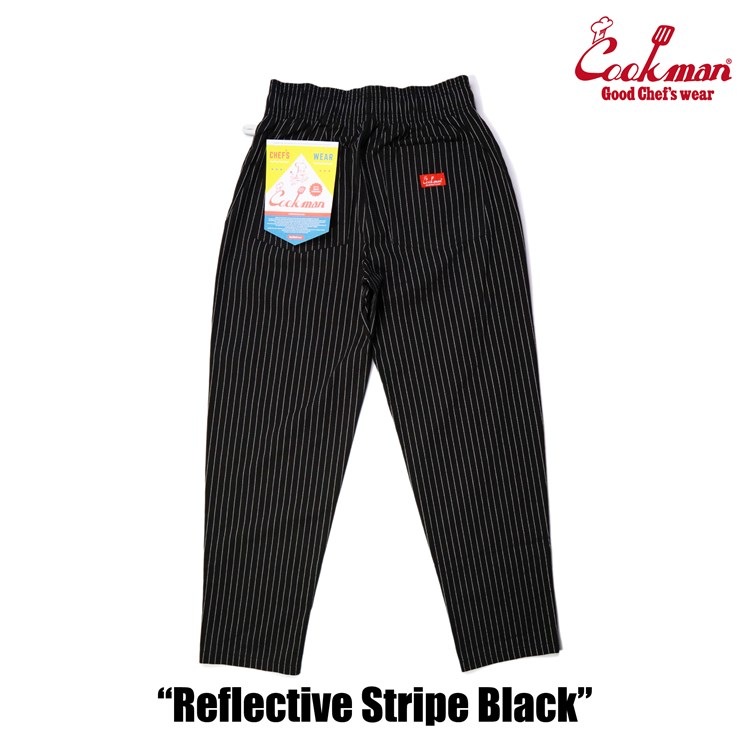 COOKMAN/クックマン Long Chef Pants シェフパンツ「Reflective Stripe