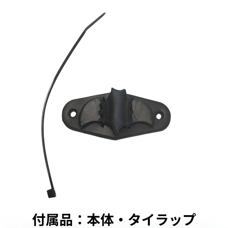 空冷四速】レザー サングラスホルダー ハンドル取付タイプ ｜栃木