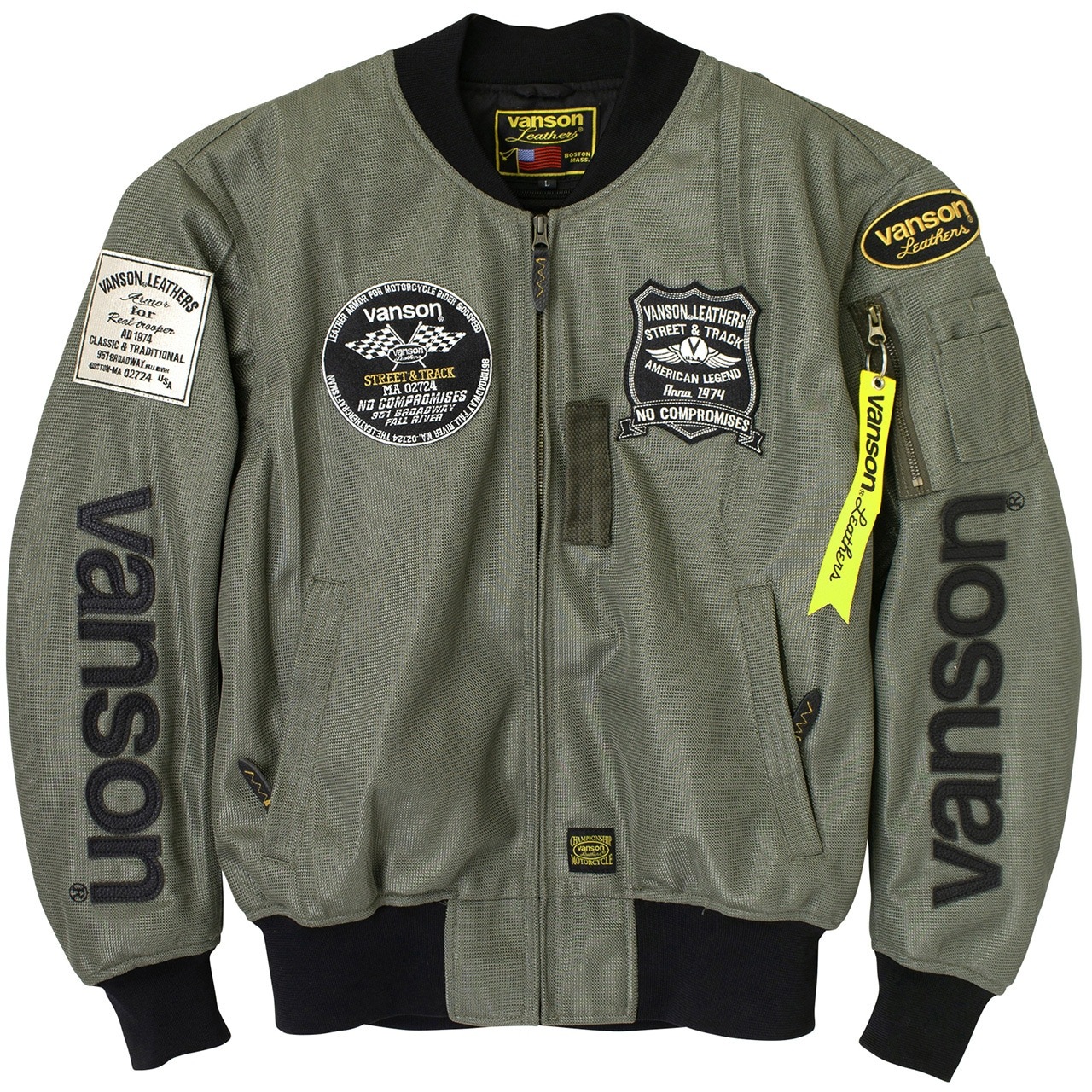 30％OFF！】VANSON バンソン メッシュMA-1ジャケット｜3カラー