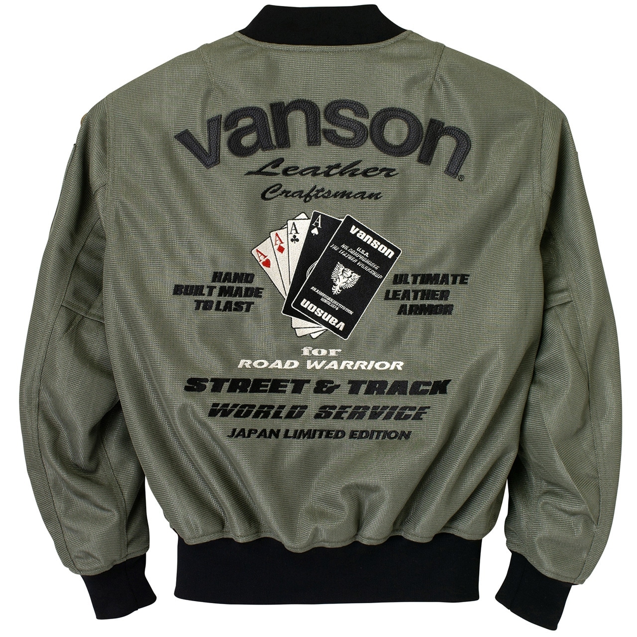 30％OFF！】VANSON バンソン メッシュMA-1ジャケット｜3カラー