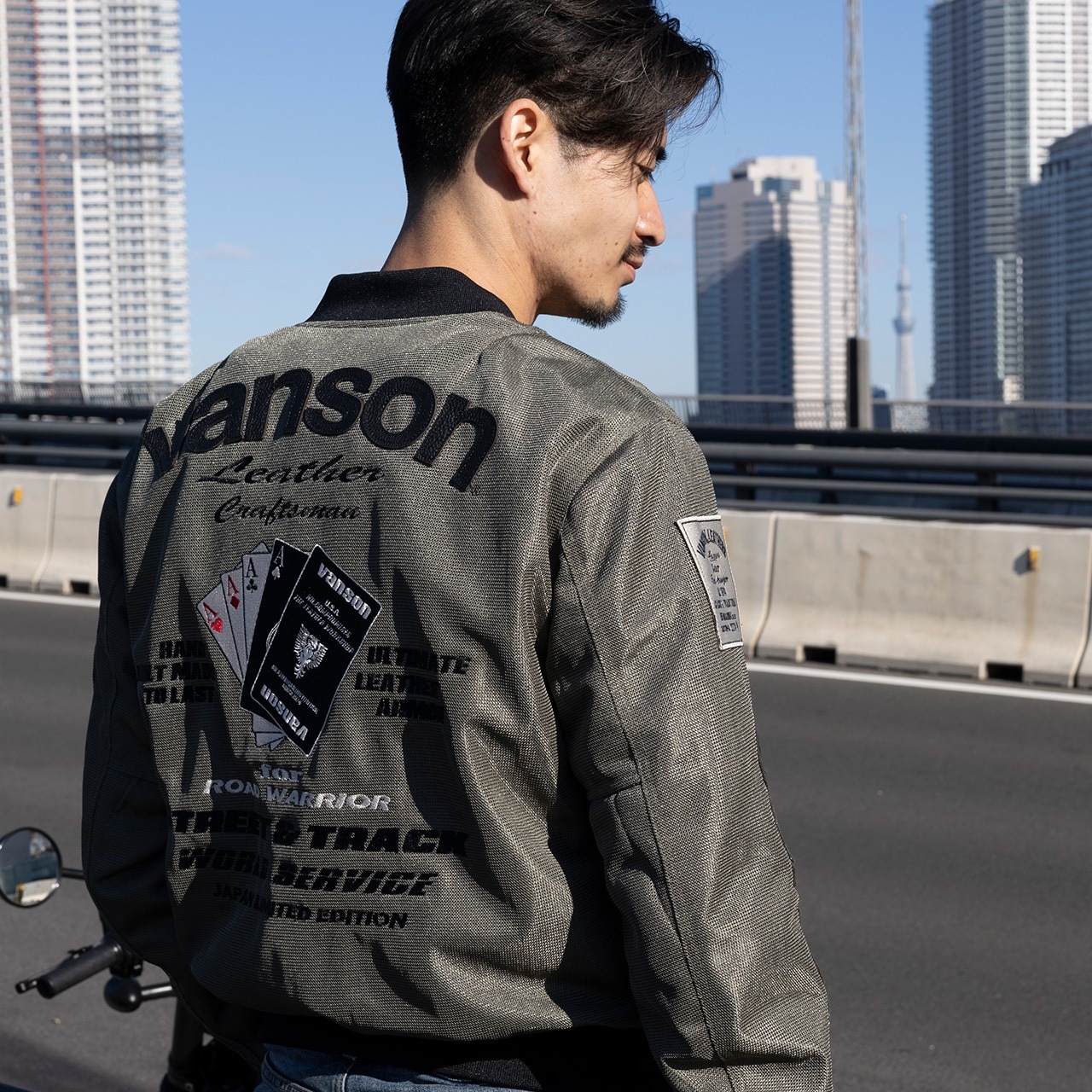 30％OFF！】VANSON バンソン メッシュMA-1ジャケット｜3カラー