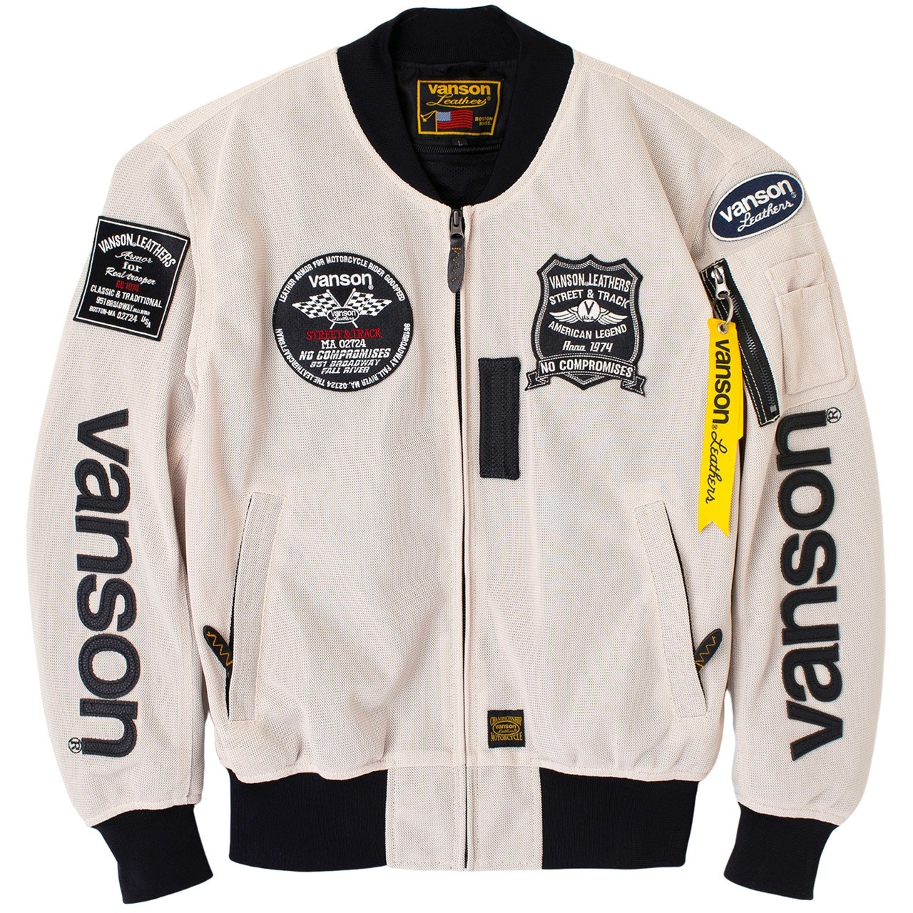 30％OFF！】VANSON バンソン メッシュMA-1ジャケット｜3カラー