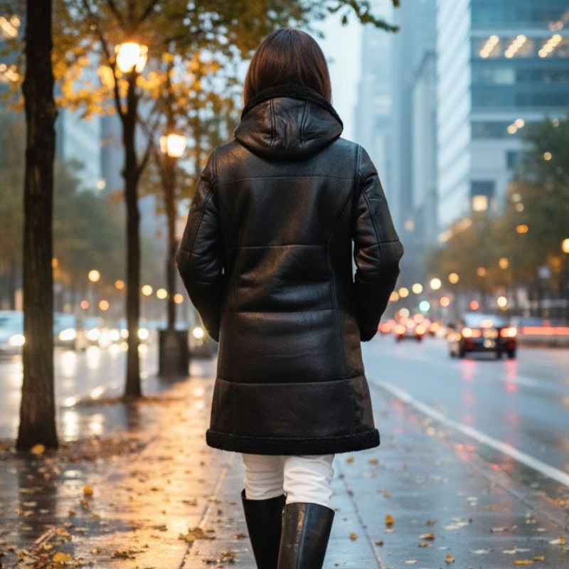 EMODA 合成皮革ジャケット Fサイズ セール】合成皮革オーバーサイズダブルジップジャケット（その他